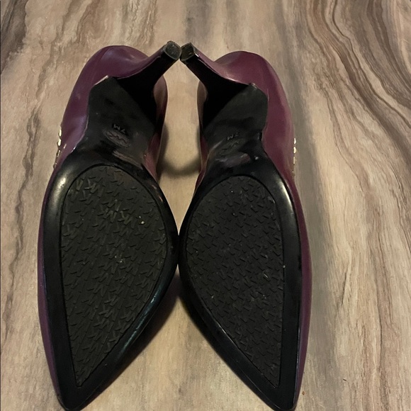Michael Kors Dark Purple Studded Heels - Picture 3 of 3